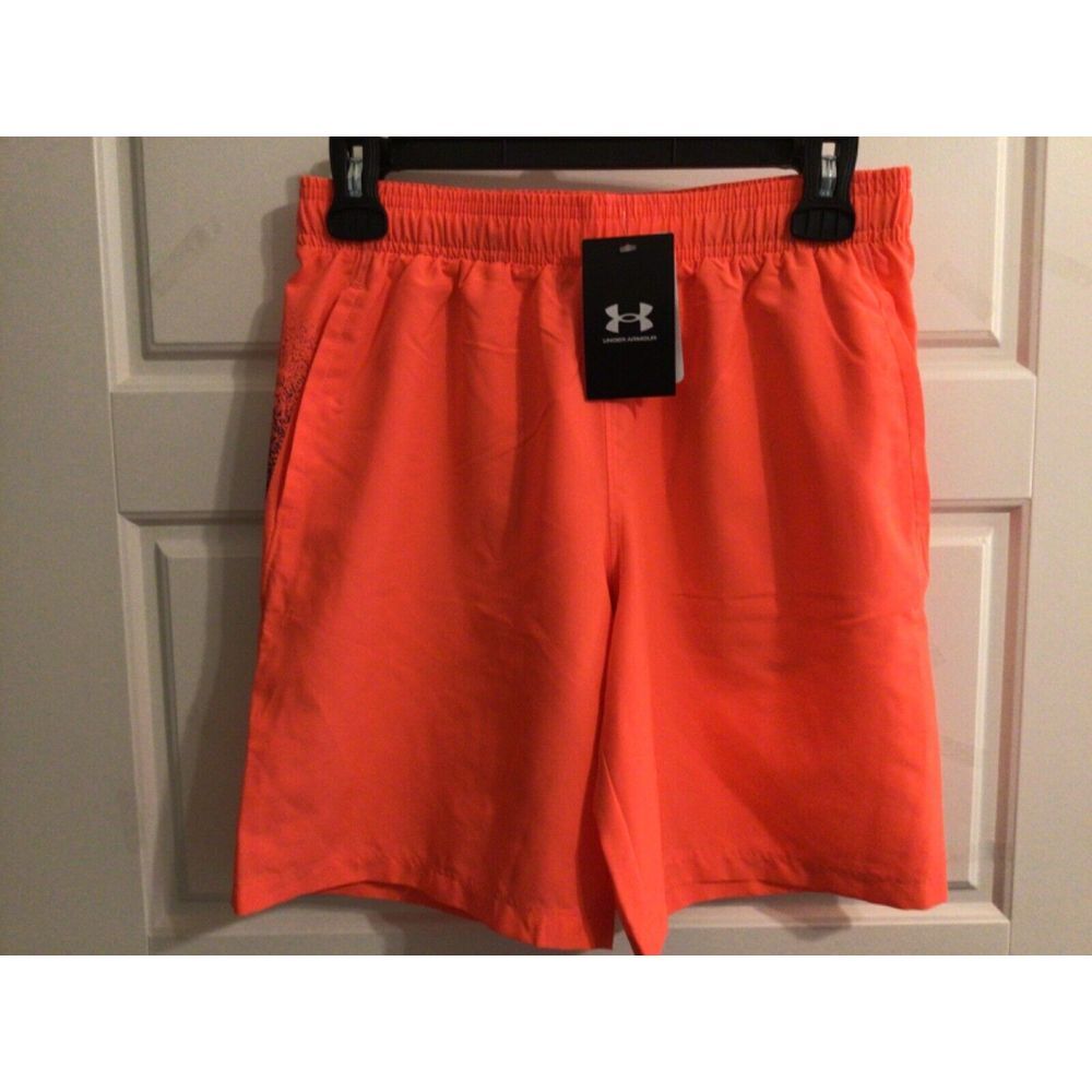 Under Armour Boys UA Woven Graphic Shorts Choose Size YL Orange